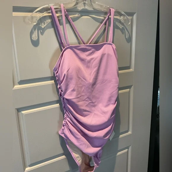 Lilac Ruched One Piece - Picture 4 of 6